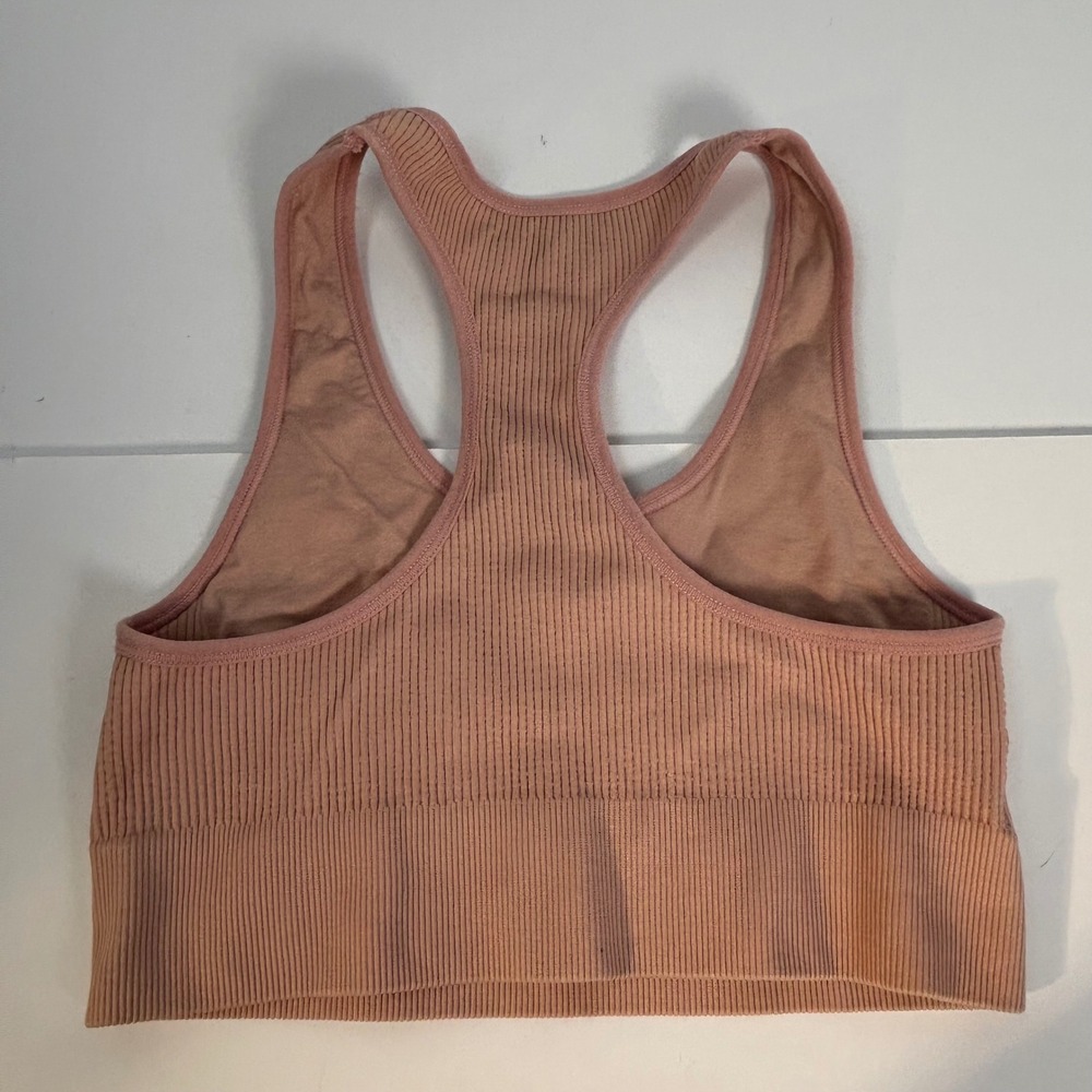 Honeydew‎ Intimates Ribbed Racerback Sports Bra Pink Size S - Picture 3 of 4